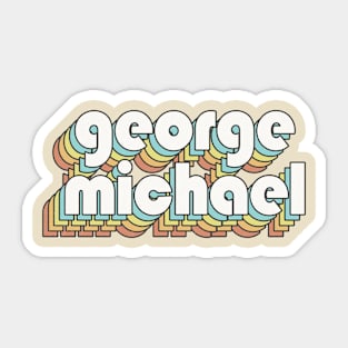 Retro George Michael Sticker